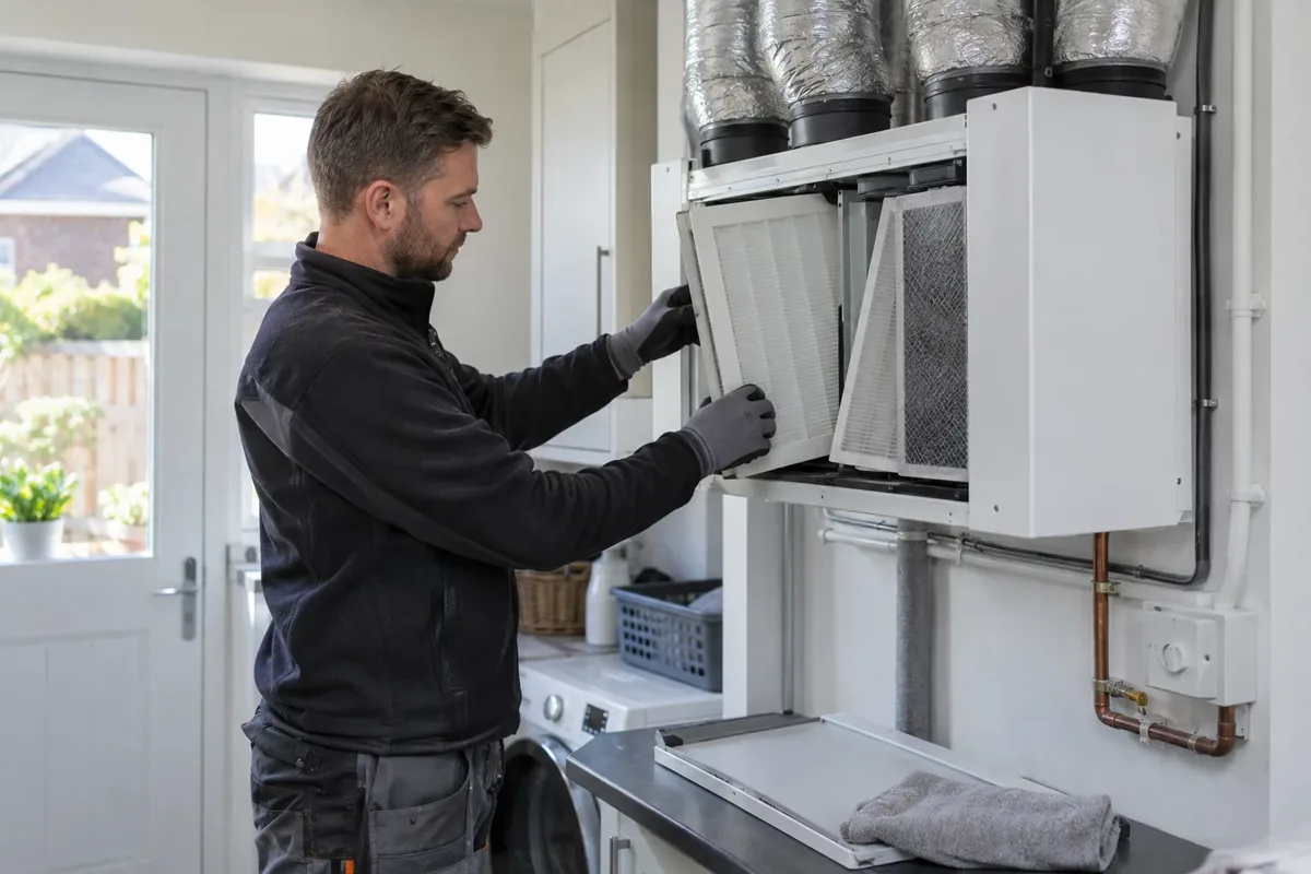 Heat recovery ventilation work